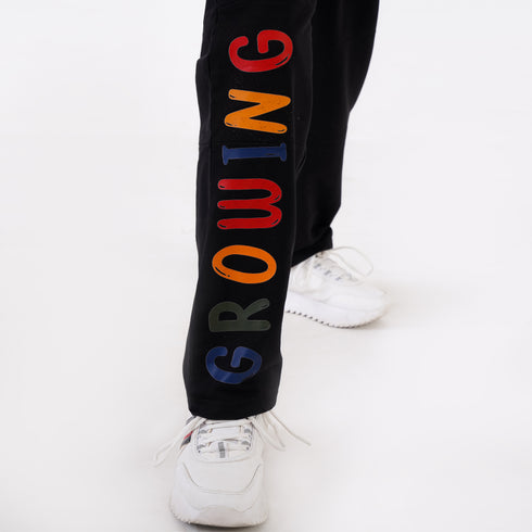 KNITTED PRINTED TROUSER